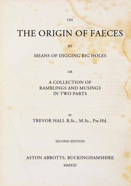 Origin Of Faeces book
