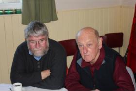 John Dixon and Colin Higgs at the Aston Abbotts Christmas Lunch 2011