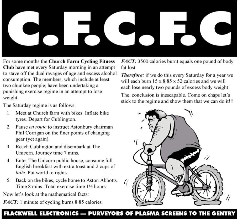 Church Farm Cycling Fitness Club