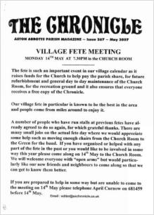 Chronicle Cover