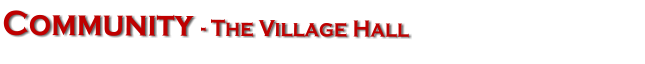 Community - The Village Hall