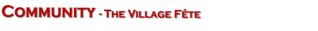 Community - The Village Fête