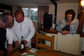 Royal Oak landlady Teri Moult makes sure the judges stick to their task