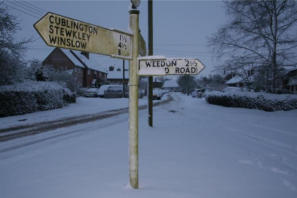 The signpost on The Green